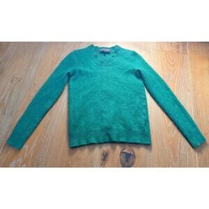 Hudson Bay Republic Green 100% Cashmere Sweater Cozy Lightweight Classic Small